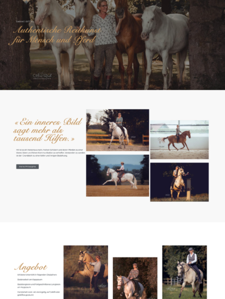 Website Erstellung Authentische Reitkunst